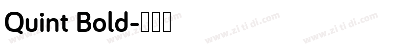 Quint Bold字体转换